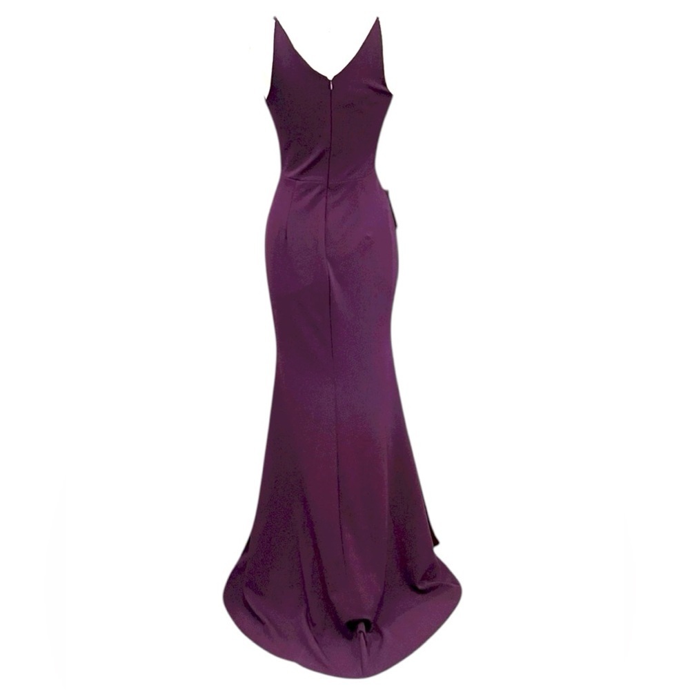 NWT Anthropologie BHLDN Jones Gown Maxi Dress SZ 8 Dark Purple - Picture 6 of 11